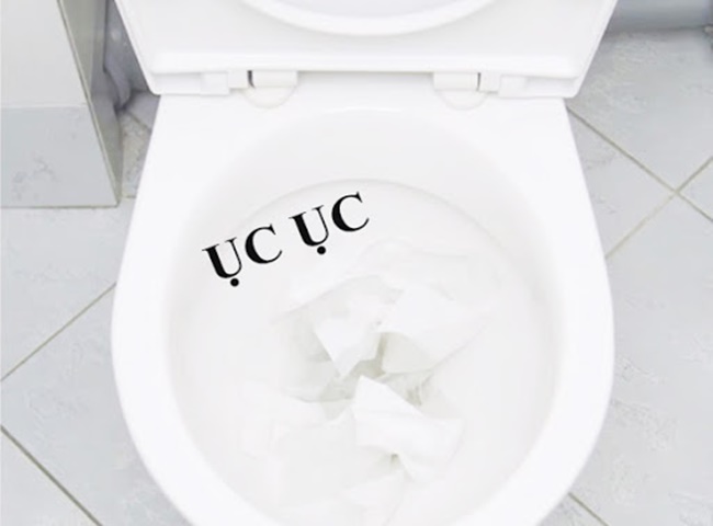 bồn cầu xả nước k&ecirc;u to do hệ thống ch&acirc;n kh&ocirc;ng