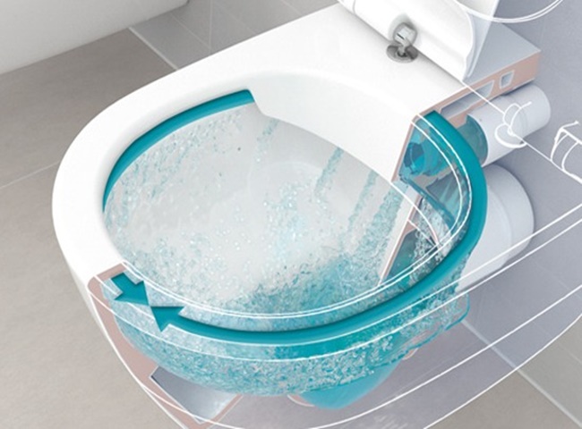 xử l&yacute; bồn cầu xả nước kh&ocirc;ng xo&aacute;y bằng hệ thống mới